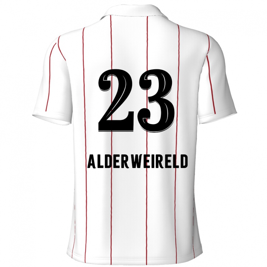 Vyrai Toby Alderweireld #23 Balta Juoda Išvykos Marškinėliai 2024/25 T-Shirt