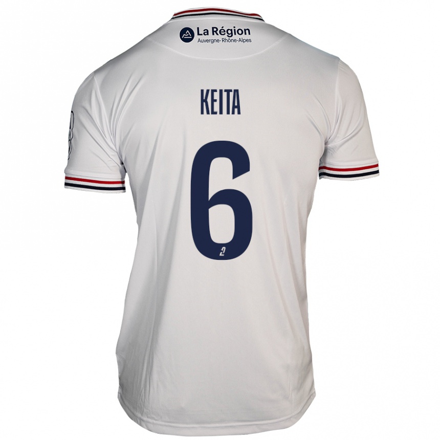 Vyrai Habib Keïta #6 Baltas Išvykos Marškinėliai 2024/25 T-Shirt