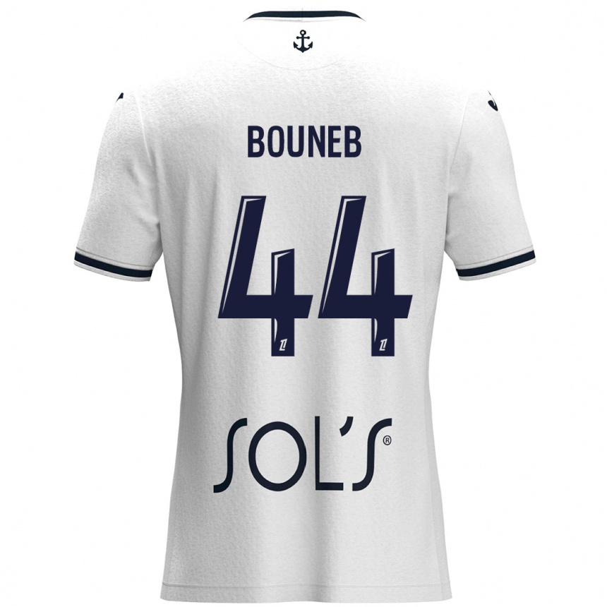 Vyrai Ismaïl Bouneb #44 Balta Tamsiai Mėlyna Išvykos Marškinėliai 2024/25 T-Shirt