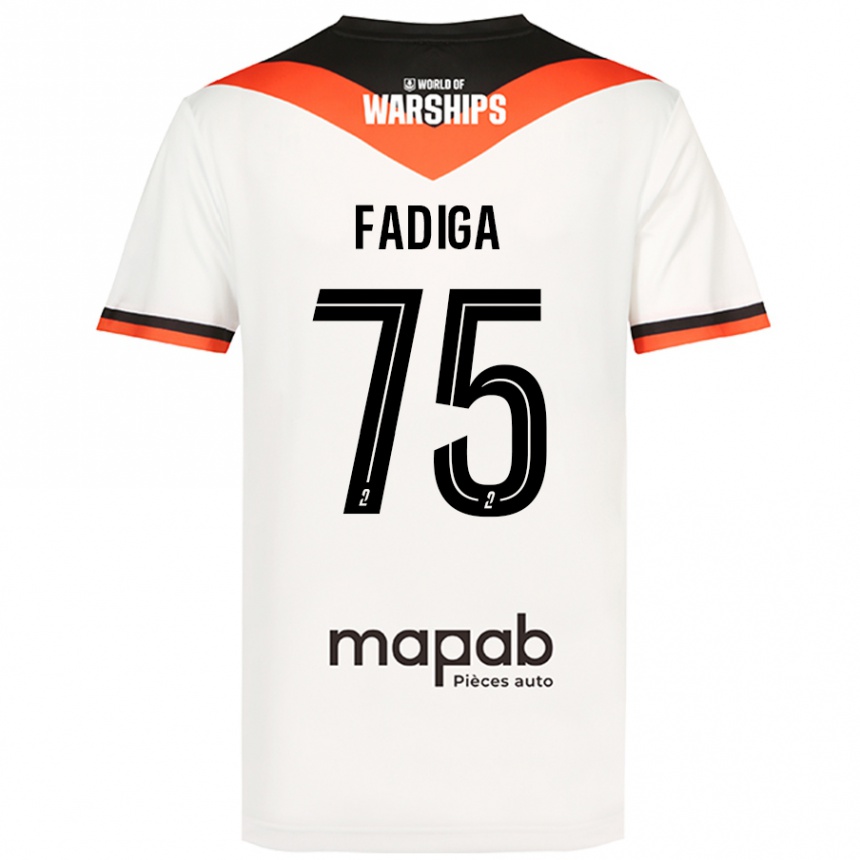 Vyrai Bandiougou Fadiga #75 Baltas Išvykos Marškinėliai 2024/25 T-Shirt