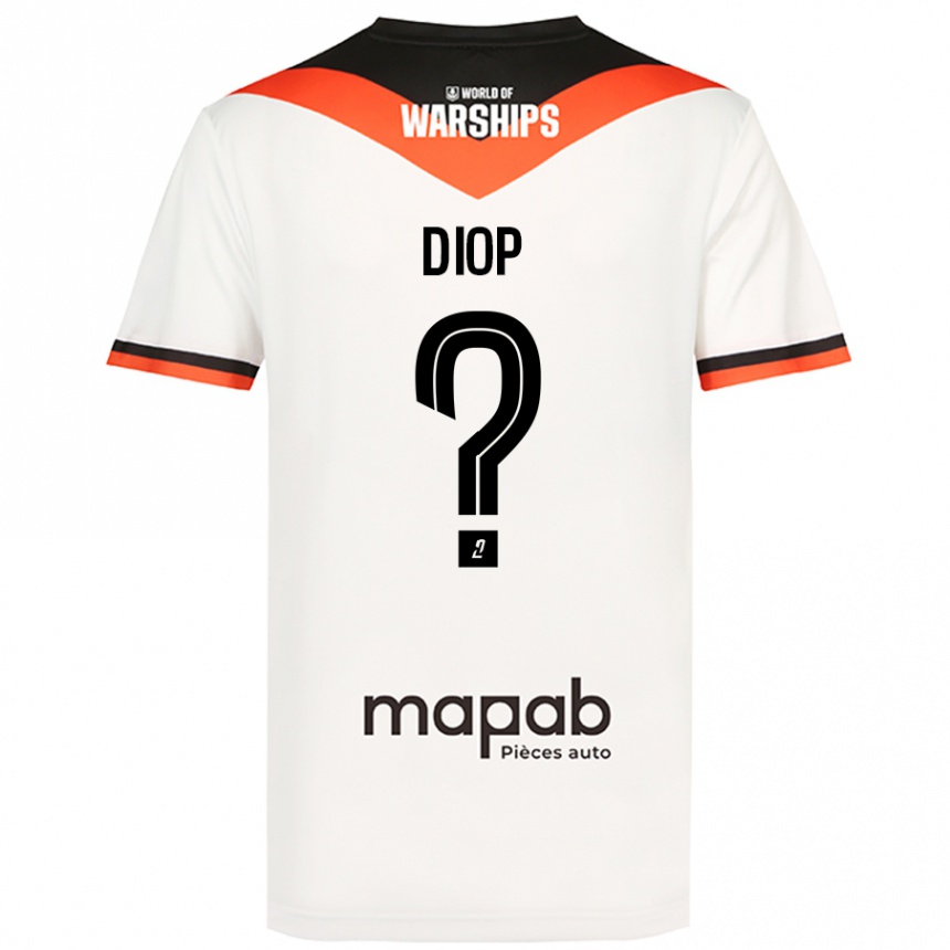 Vyrai Samba Diop #0 Baltas Išvykos Marškinėliai 2024/25 T-Shirt