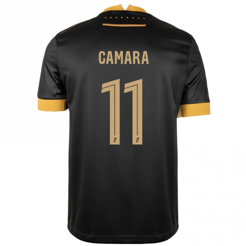 Vyrai Aboubacar Camara #11 Juoda Ruda Išvykos Marškinėliai 2024/25 T-Shirt