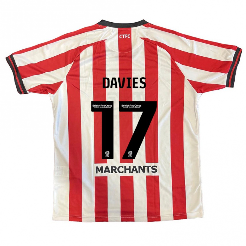 Moteriškas Annabel Davies #17 Raudona Balta Namų Marškinėliai 2024/25 T-Shirt