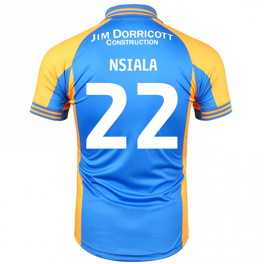 Moteriškas Toto Nsiala #22 Mėlynas Gintaras Namų Marškinėliai 2024/25 T-Shirt