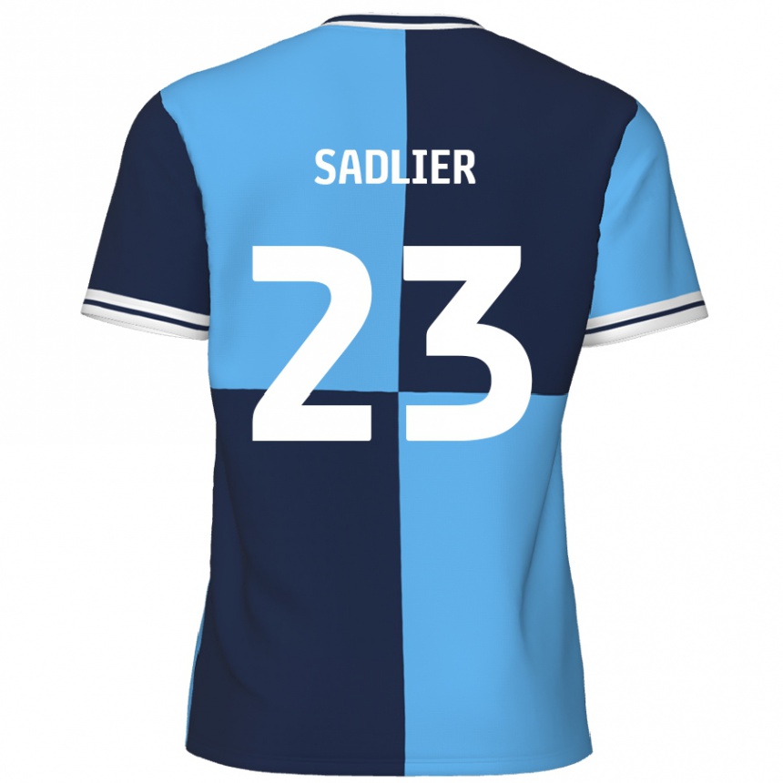 Moteriškas Kieran Sadlier #23 Dangaus Mėlyna Tamsiai Mėlyna Namų Marškinėliai 2024/25 T-Shirt