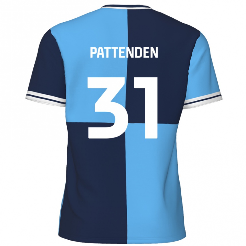 Moteriškas Jasper Pattenden #31 Dangaus Mėlyna Tamsiai Mėlyna Namų Marškinėliai 2024/25 T-Shirt