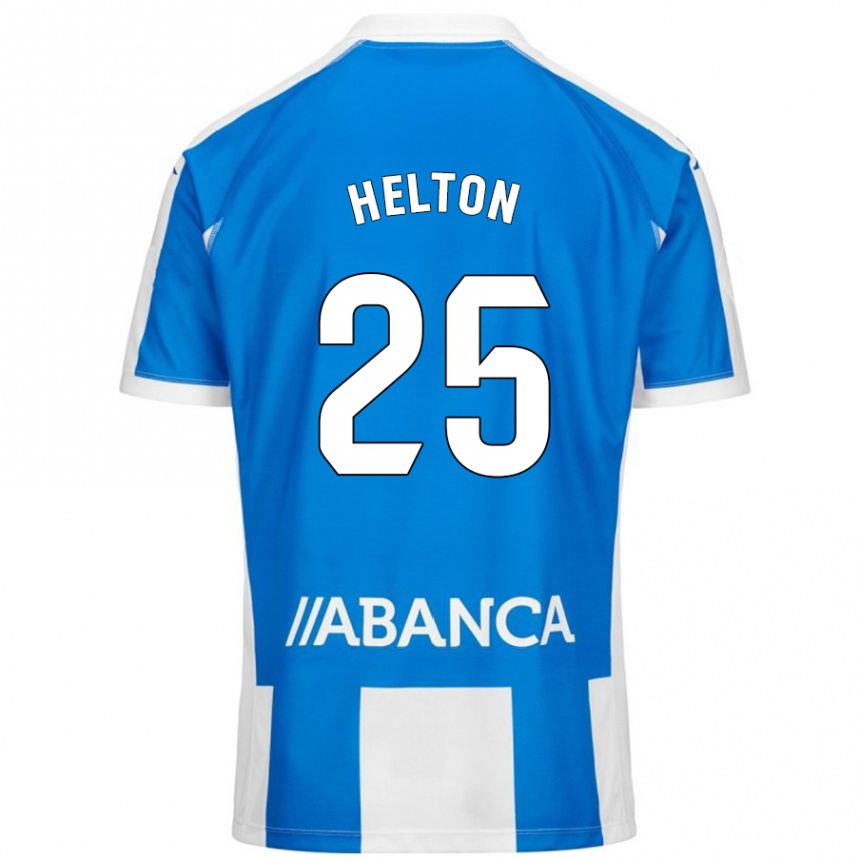 Moteriškas Helton Leite #25 Mėlyna Balta Namų Marškinėliai 2024/25 T-Shirt