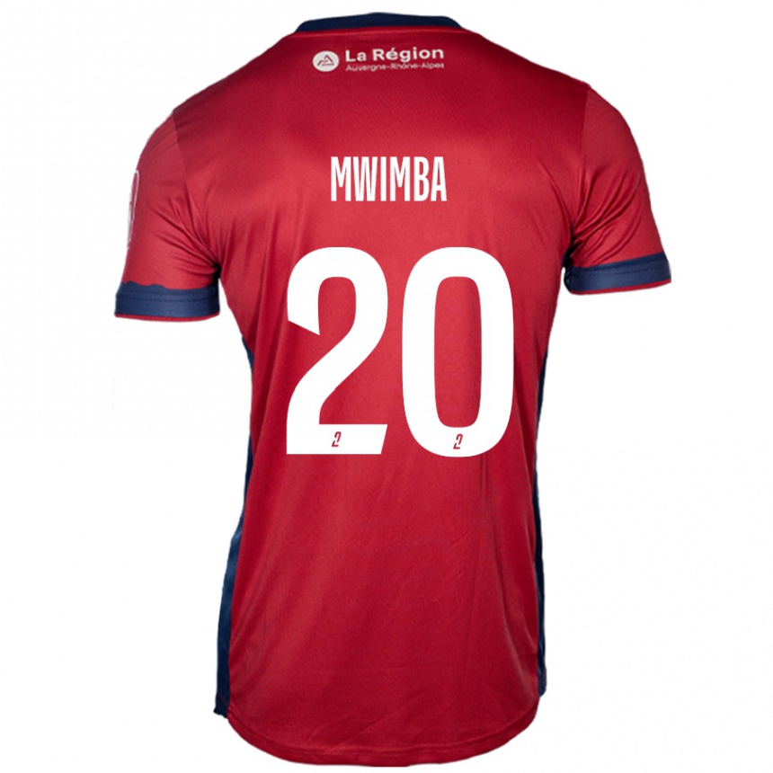 Moteriškas Josué Mwimba Isala #20 Šviesiai Bordo Namų Marškinėliai 2024/25 T-Shirt