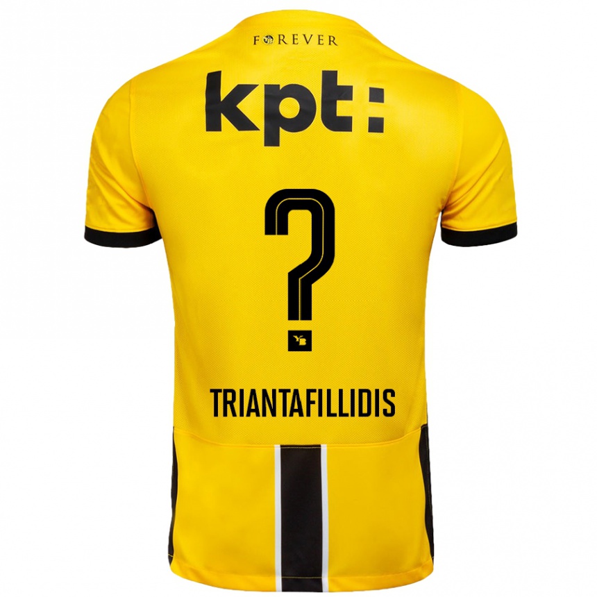 Moteriškas Nevin Triantafillidis #0 Geltona Juoda Namų Marškinėliai 2024/25 T-Shirt