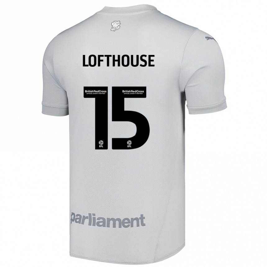 Moteriškas Kyran Lofthouse #15 Sidabrinė Pilka Išvykos Marškinėliai 2024/25 T-Shirt