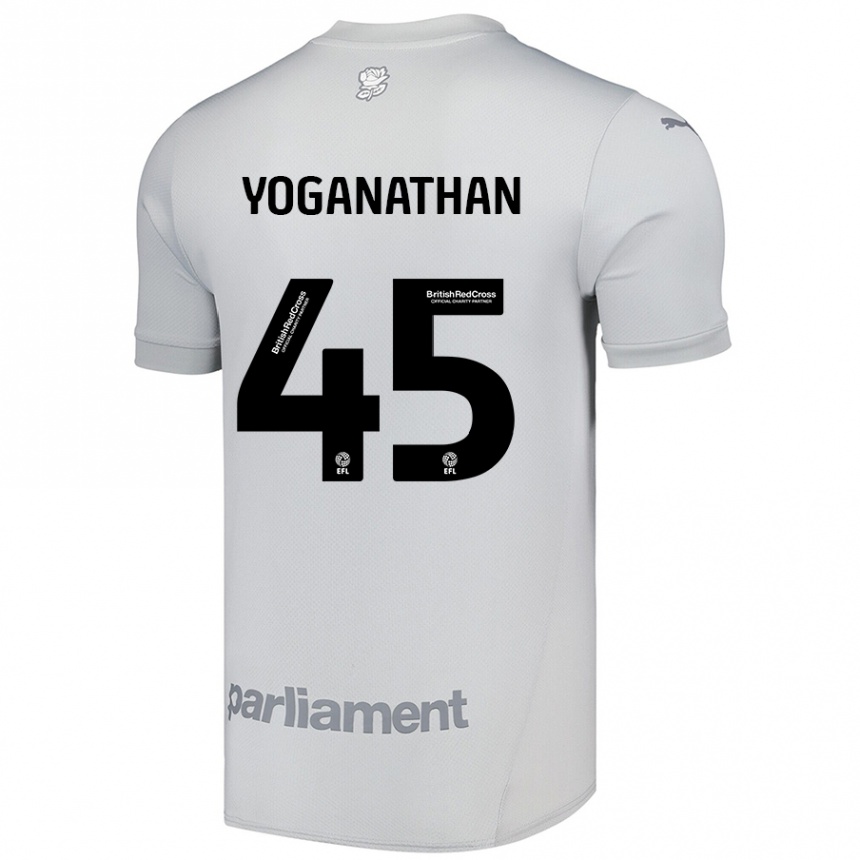 Moteriškas Vimal Yoganathan #45 Sidabrinė Pilka Išvykos Marškinėliai 2024/25 T-Shirt