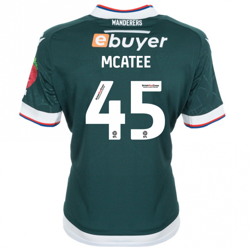 Moteriškas John Mcatee #45 Tamsiai Žalia Išvykos Marškinėliai 2024/25 T-Shirt