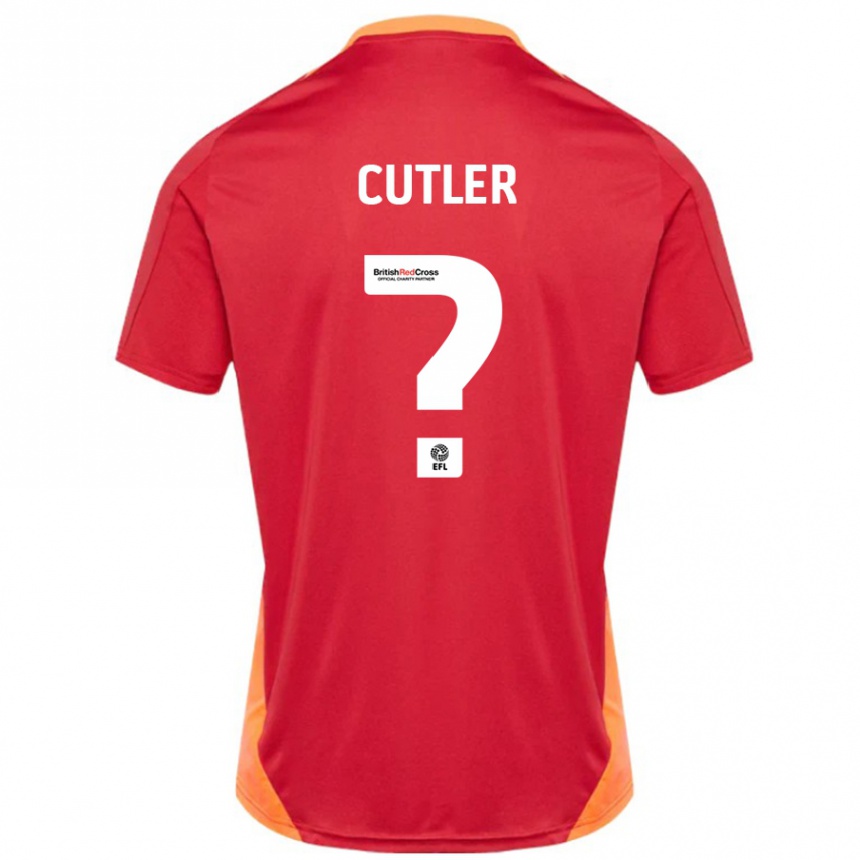 Moteriškas Theo Cutler #0 Mėlyna Nebalta Išvykos Marškinėliai 2024/25 T-Shirt