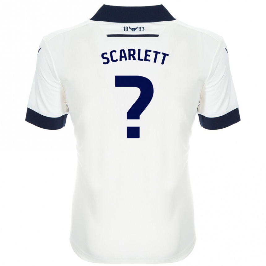 Moteriškas Dane Scarlett #0 Balta Tamsiai Mėlyna Išvykos Marškinėliai 2024/25 T-Shirt