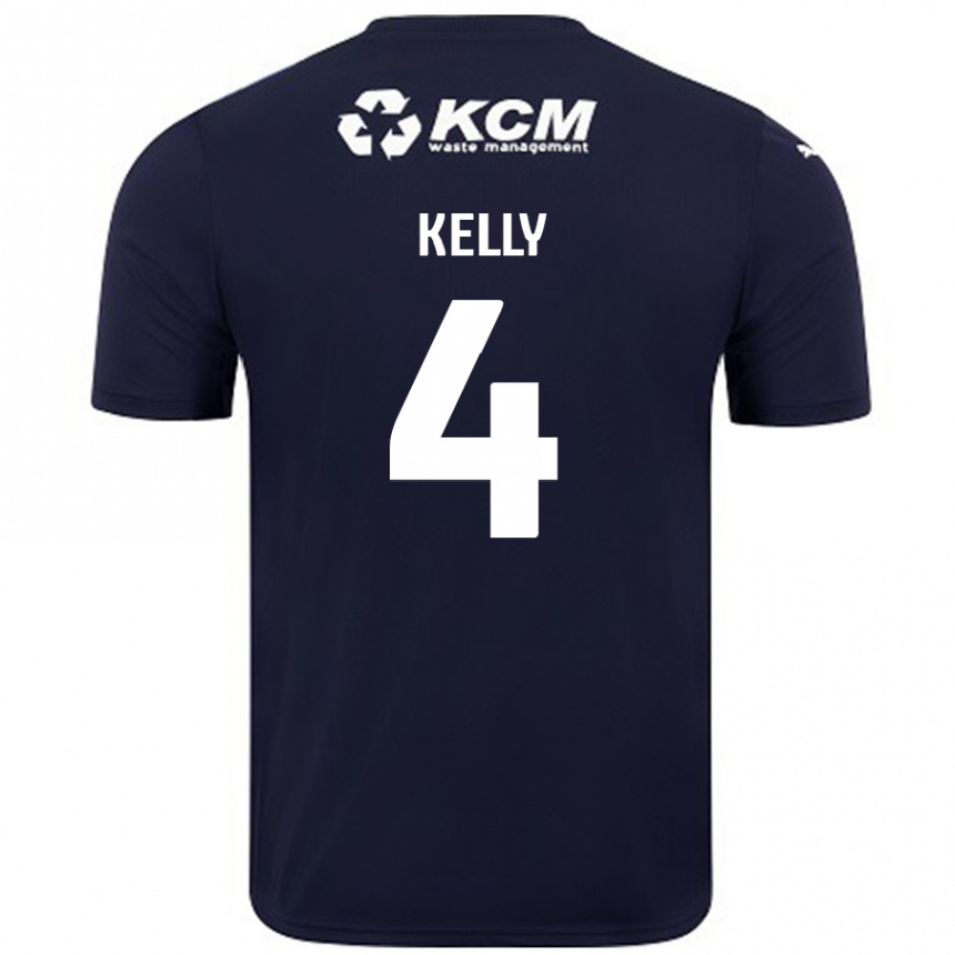 Moteriškas Liam Kelly #4 Tamsiai Mėlyna Išvykos Marškinėliai 2024/25 T-Shirt