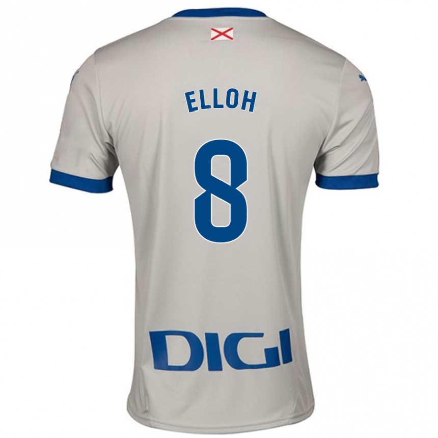 Moteriškas Rebecca Elloh #8 Šviesiai Pilka Išvykos Marškinėliai 2024/25 T-Shirt