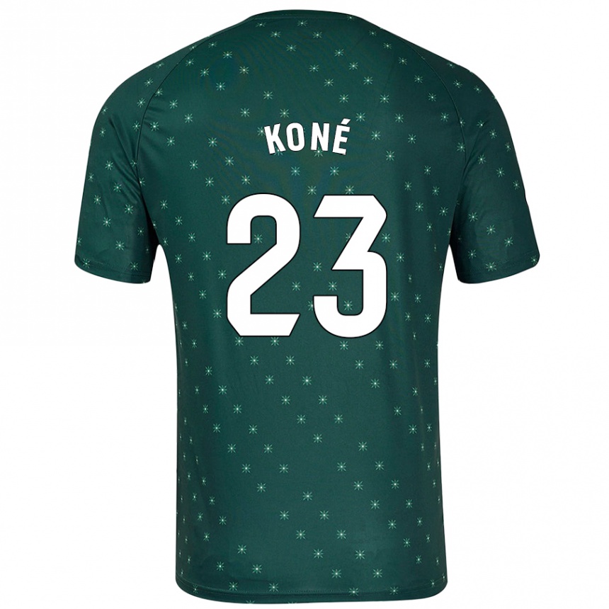 Moteriškas Ibrahima Koné #23 Tamsiai Žalia Išvykos Marškinėliai 2024/25 T-Shirt