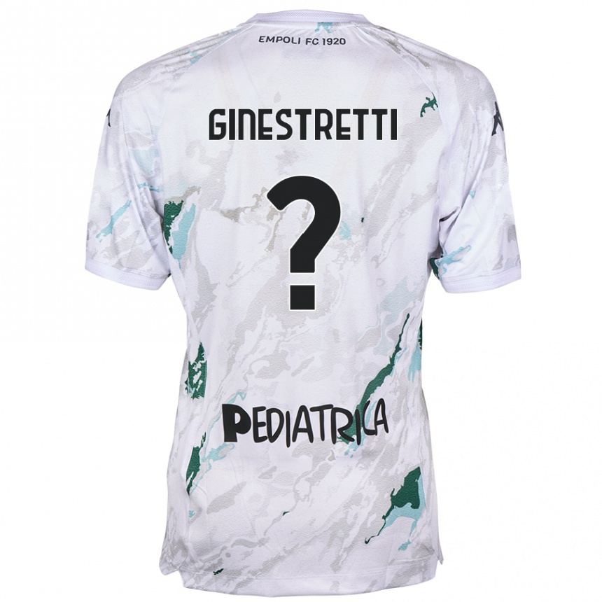 Moteriškas Davide Ginestretti #0 Pilka Išvykos Marškinėliai 2024/25 T-Shirt