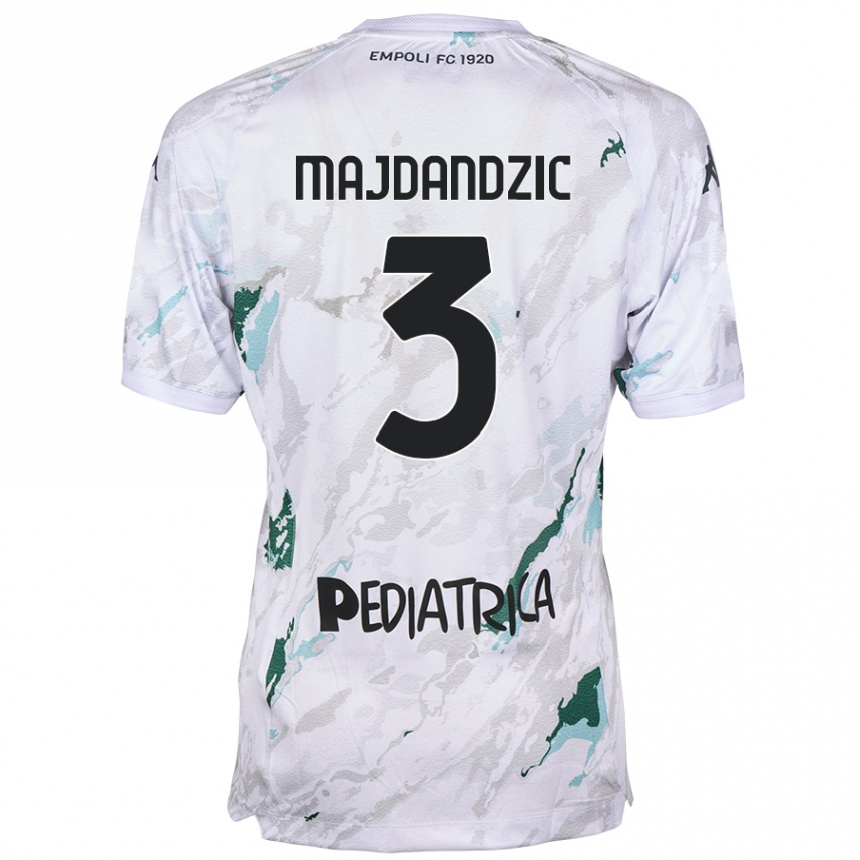 Moteriškas Patrik Majdandzic #3 Pilka Išvykos Marškinėliai 2024/25 T-Shirt