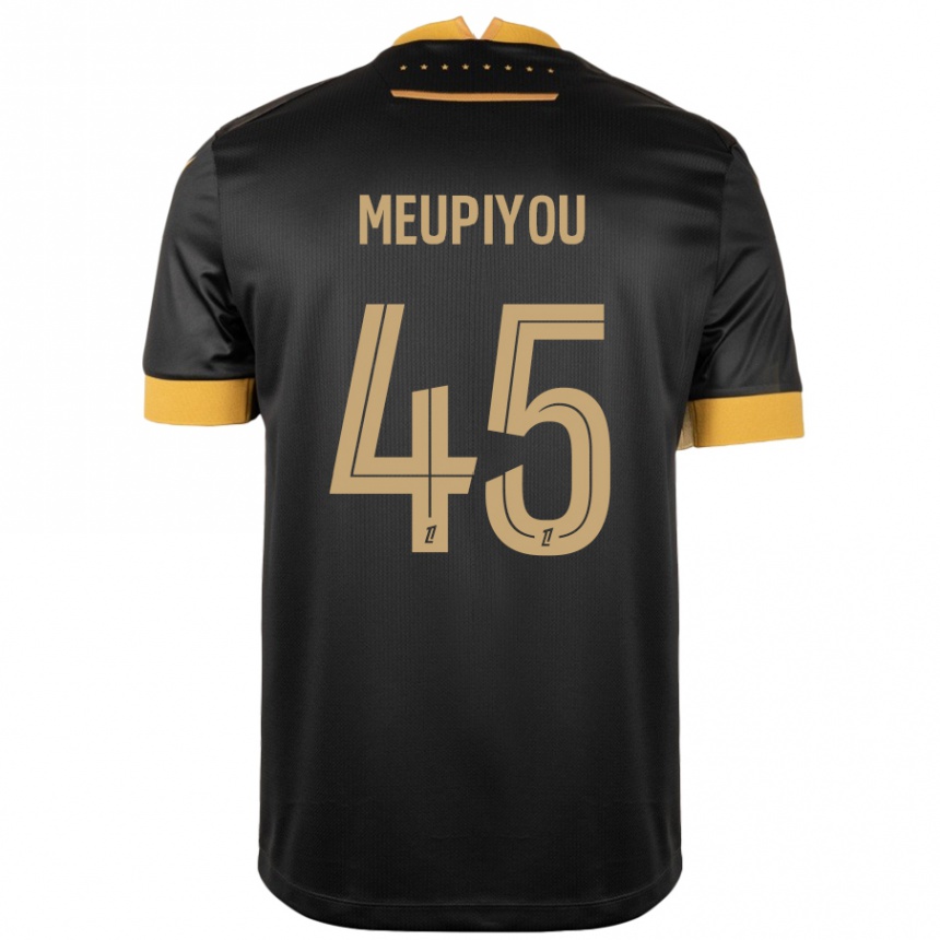 Moteriškas Bastien Meupiyou #45 Juoda Ruda Išvykos Marškinėliai 2024/25 T-Shirt