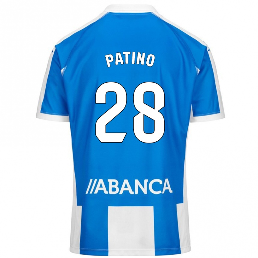 Vaikiškas Charlie Patino #28 Mėlyna Balta Namų Marškinėliai 2024/25 T-Shirt