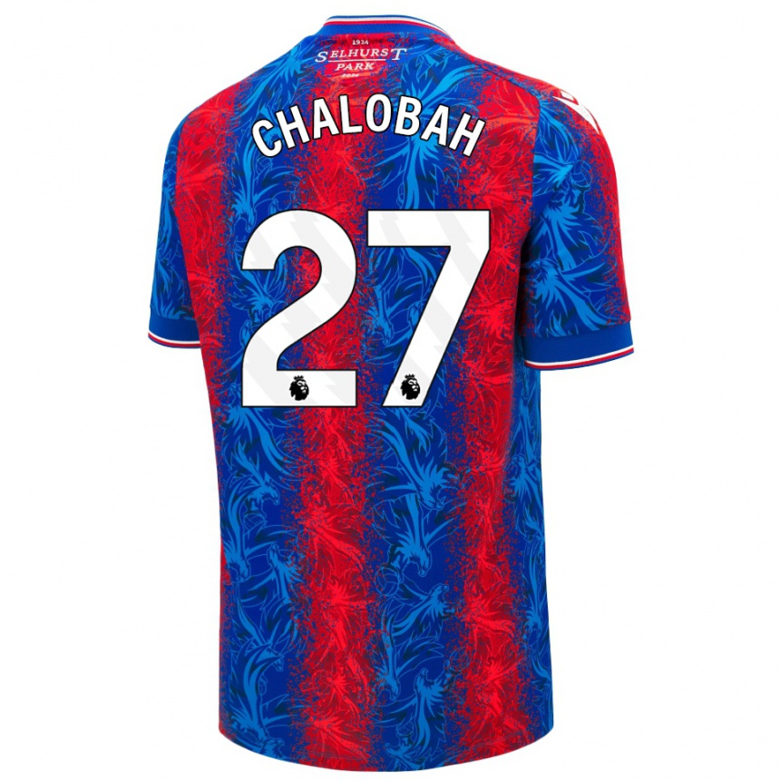 Vaikiškas Trevoh Chalobah #27 Raudonos Mėlynos Juostelės Namų Marškinėliai 2024/25 T-Shirt