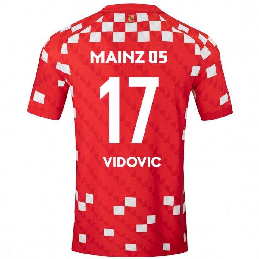 Vaikiškas Gabriel Vidovic #17 Balta Raudona Namų Marškinėliai 2024/25 T-Shirt