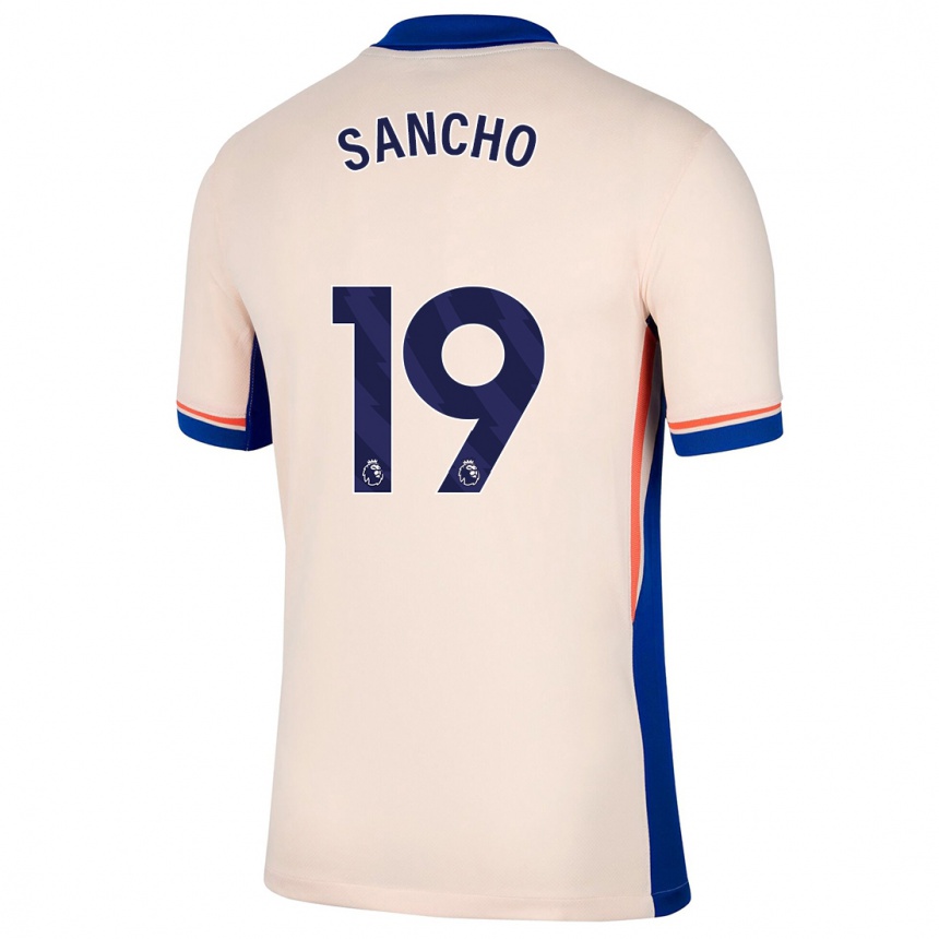 Vaikiškas Jadon Sancho #19 Šviesiai Smėlio Spalvos Išvykos Marškinėliai 2024/25 T-Shirt