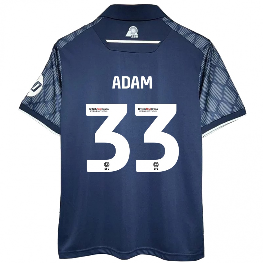 Vaikiškas Josh Adam #33 Juoda Išvykos Marškinėliai 2024/25 T-Shirt