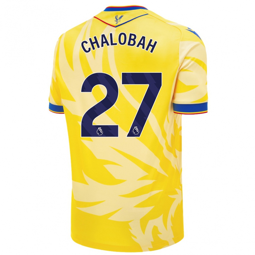 Vaikiškas Trevoh Chalobah #27 Geltona Išvykos Marškinėliai 2024/25 T-Shirt