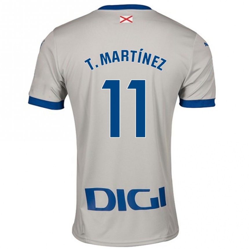 Vaikiškas Toni Martínez #11 Šviesiai Pilka Išvykos Marškinėliai 2024/25 T-Shirt