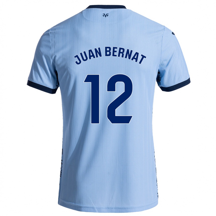 Vaikiškas Juan Bernat #12 Dangaus Mėlyna Išvykos Marškinėliai 2024/25 T-Shirt