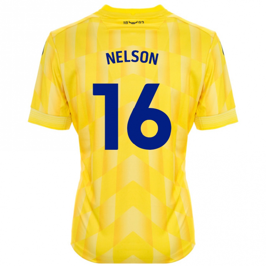 Vaikiškas Ben Nelson #16 Geltona Namų Marškinėliai 2024/25 T-Shirt