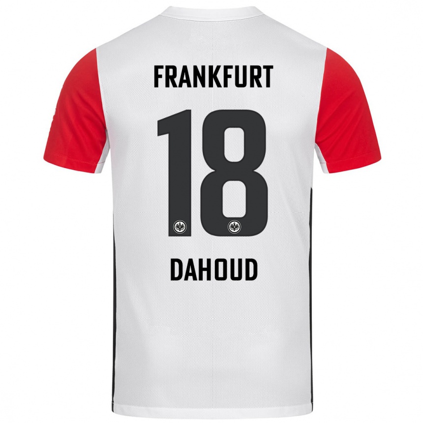 Vaikiškas Mahmoud Dahoud #18 Balta Raudona Namų Marškinėliai 2024/25 T-Shirt