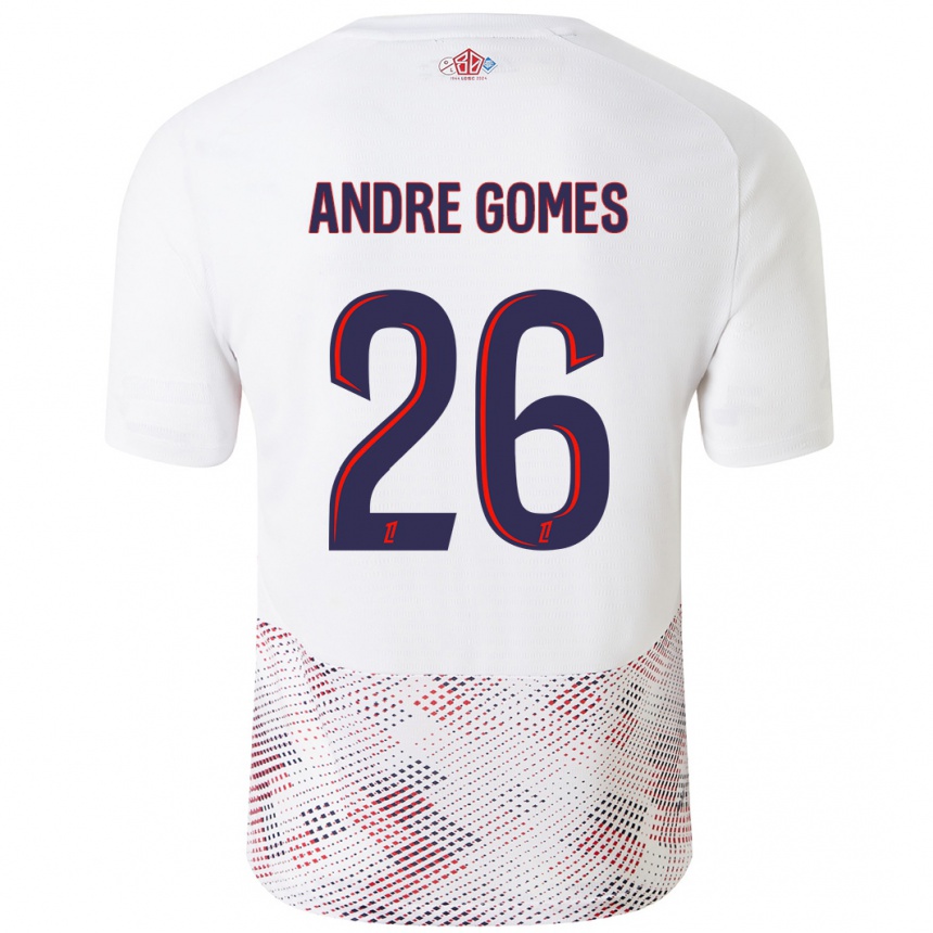 Vaikiškas André Gomes #26 Balta Karališka Mėlyna Išvykos Marškinėliai 2024/25 T-Shirt