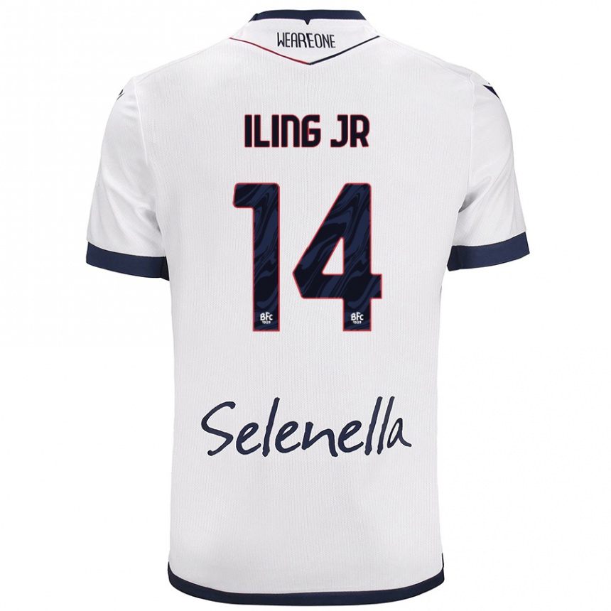 Vaikiškas Samuel Iling-Junior #14 Balta Karališka Mėlyna Išvykos Marškinėliai 2024/25 T-Shirt