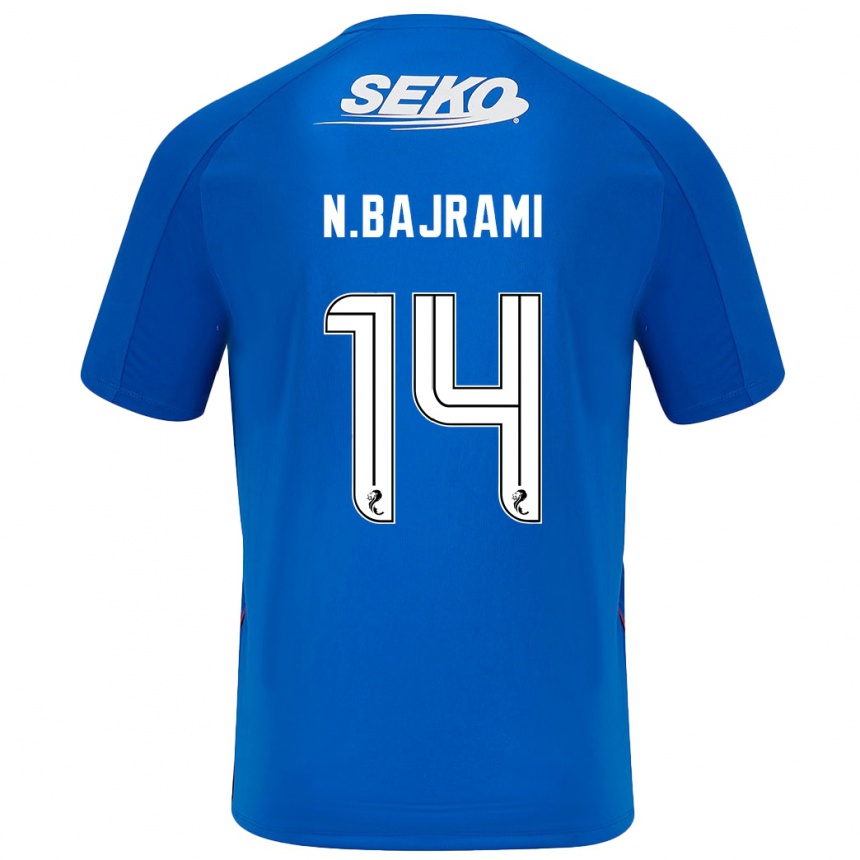 Vaikiškas Nedim Bajrami #14 Tamsiai Mėlyna Namų Marškinėliai 2024/25 T-Shirt