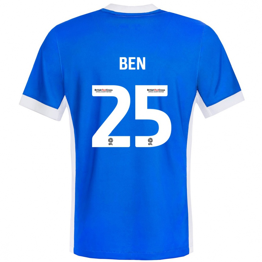 Vaikiškas Ben Davies #25 Mėlyna Balta Namų Marškinėliai 2024/25 T-Shirt