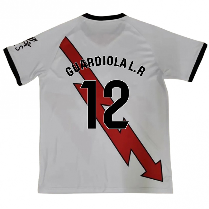 Vaikiškas Sergi Guardiola #12 Raudona Išvykos Marškinėliai 2024/25 T-Shirt