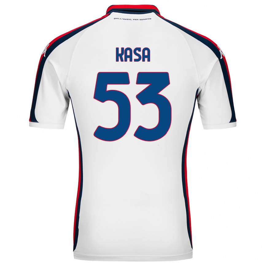 Vaikiškas Lior Kasa #53 Baltas Išvykos Marškinėliai 2024/25 T-Shirt