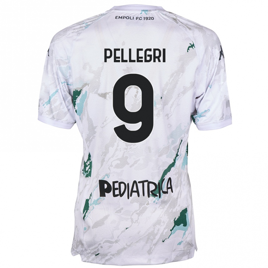 Vaikiškas Pietro Pellegri #9 Pilka Išvykos Marškinėliai 2024/25 T-Shirt