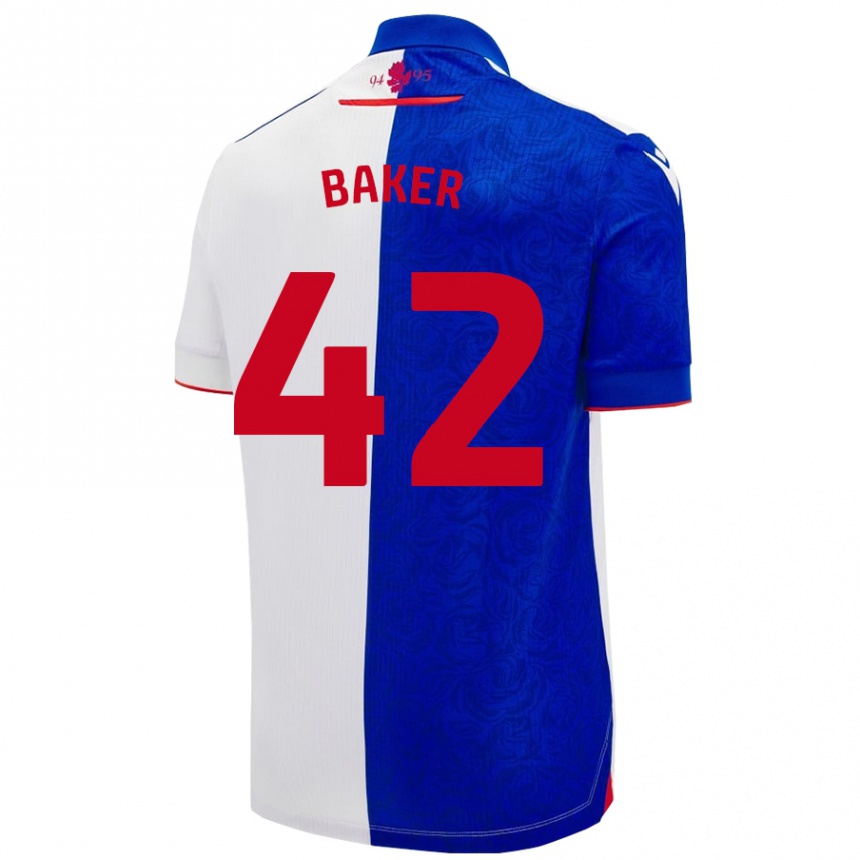 Vaikiškas Lewis Baker #42 Dangaus Mėlyna Balta Namų Marškinėliai 2024/25 T-Shirt