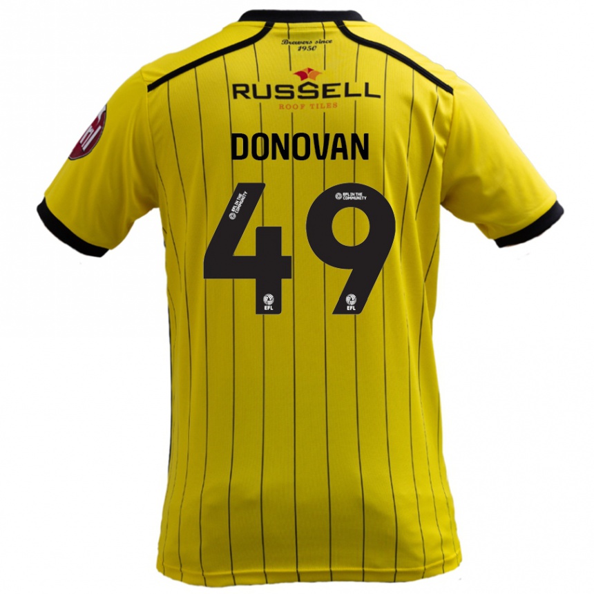 Vaikiškas Romelle Donovan #49 Geltona Namų Marškinėliai 2024/25 T-Shirt