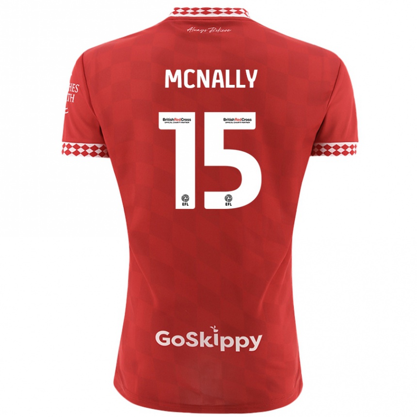 Vaikiškas Luke Mcnally #15 Raudona Namų Marškinėliai 2024/25 T-Shirt