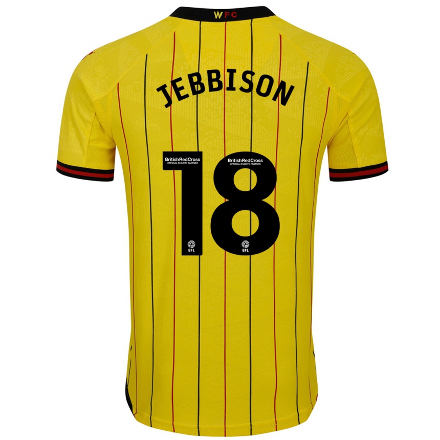 Vaikiškas Daniel Jebbison #18 Geltona Juoda Namų Marškinėliai 2024/25 T-Shirt