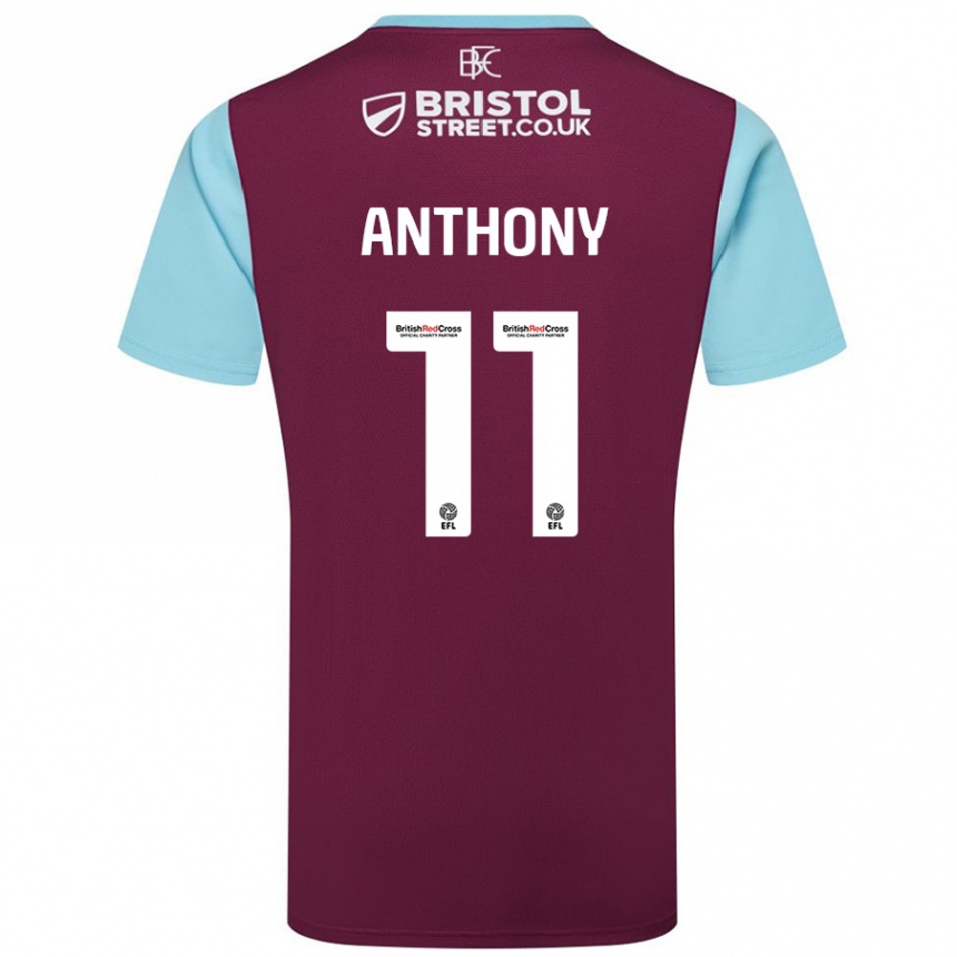 Vaikiškas Jaidon Anthony #11 Burgundijos Dangaus Mėlynas Namų Marškinėliai 2024/25 T-Shirt