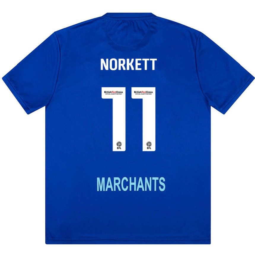 Vaikiškas Manni Norkett #11 Žalia Išvykos Marškinėliai 2024/25 T-Shirt