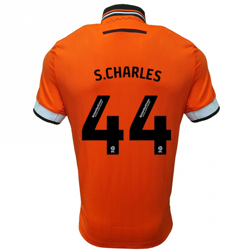 Vaikiškas Shea Charles #44 Oranžinė Balta Išvykos Marškinėliai 2024/25 T-Shirt