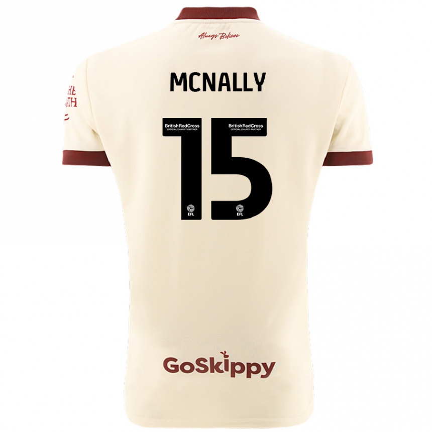 Vaikiškas Luke Mcnally #15 Kreminė Balta Išvykos Marškinėliai 2024/25 T-Shirt