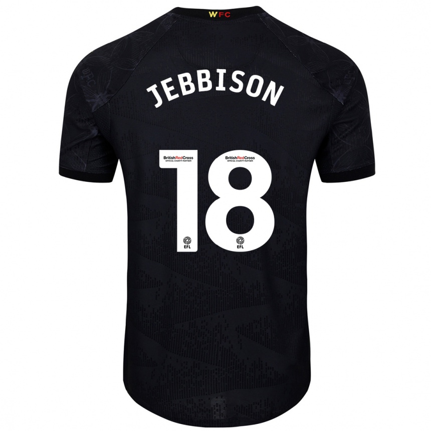 Vaikiškas Daniel Jebbison #18 Juoda Balta Išvykos Marškinėliai 2024/25 T-Shirt